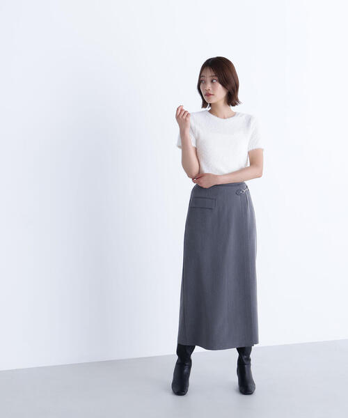 NATURAL BEAUTY BASIC(ナチュラルビューティーベーシック)の「◇フェザータッチTシャツ(Tシャツ/カットソー・レディース・オフホワイト/ブルー/ベージュ・FREE)」の12枚目の写真