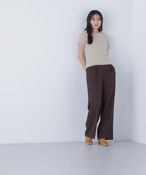 NATURAL BEAUTY BASIC(ナチュラルビューティーベーシック)の「◇フェザータッチTシャツ(Tシャツ/カットソー・レディース・オフホワイト/ブルー/ベージュ・FREE)」の16枚目の写真