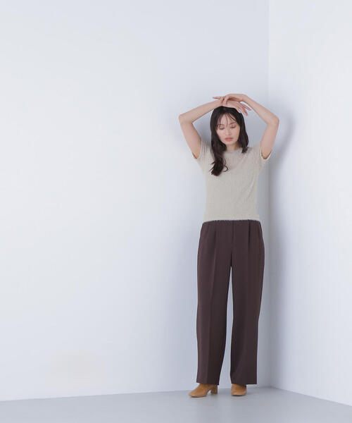 NATURAL BEAUTY BASIC(ナチュラルビューティーベーシック)の「◇フェザータッチTシャツ(Tシャツ/カットソー・レディース・オフホワイト/ブルー/ベージュ・FREE)」の20枚目の写真