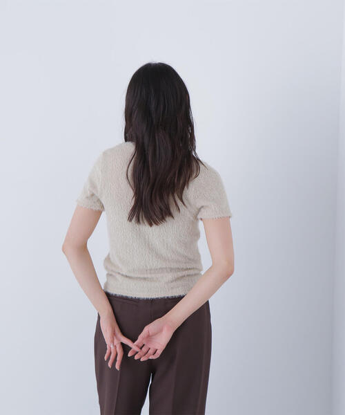 NATURAL BEAUTY BASIC(ナチュラルビューティーベーシック)の「◇フェザータッチTシャツ(Tシャツ/カットソー・レディース・オフホワイト/ブルー/ベージュ・FREE)」の21枚目の写真