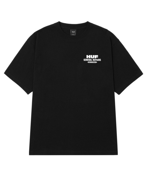 HUF(ハフ)の「GENERAL REPAIRS TEE(Tシャツ/カットソー・メンズ・ホワイト/ブラック・M/L/XL/XXL/S)」の6枚目の写真