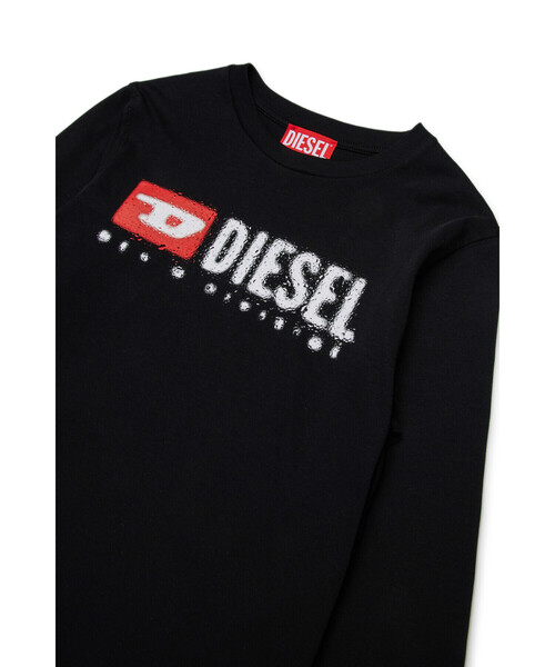 DIESEL（ディーゼル）の「キッズ 長袖Tシャツ TDROPS（Tシャツ/カットソー・キッズ・ホワイト/ライトグリーン/ブルー/ブラック・10Y/12Y/16Y/14Y/6Y/8Y/4Y）」の7枚目の写真