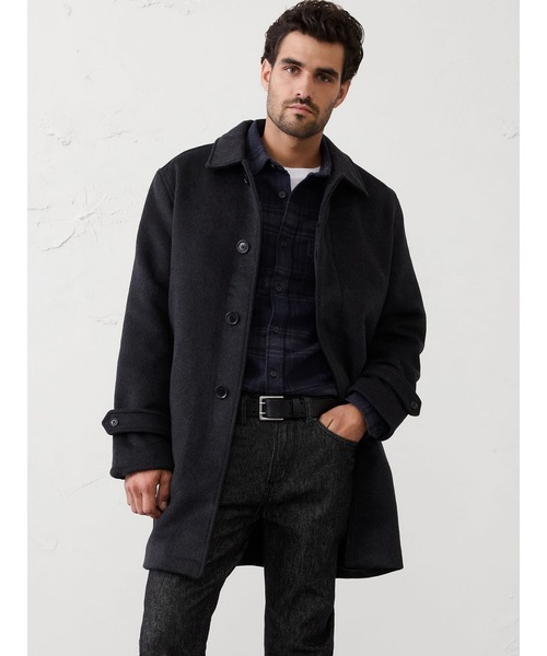 (専用）BANANA REPUBLIC ブラック　カシミア、ウールコート BANANA REPUBLIC ブラック カシミア、ウールコート