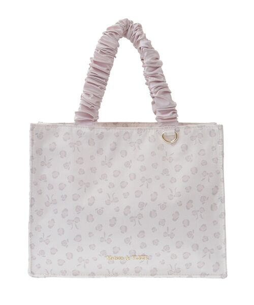 ジョリーフルール　もふもふトートバッグ メゾン ド フルール Maison de FLEUR パイピングマルチポケット