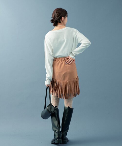 mystic（ミスティック）の「CATフォトロンT（Tシャツ/カットソー・レディース・アイボリー/オフホワイト・FREE）」の5枚目の写真