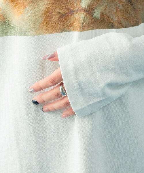 mystic（ミスティック）の「CATフォトロンT（Tシャツ/カットソー・レディース・アイボリー/オフホワイト・FREE）」の10枚目の写真