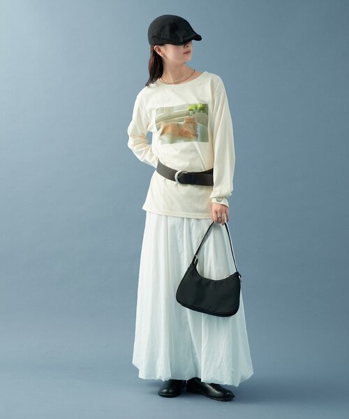 mystic（ミスティック）の「CATフォトロンT（Tシャツ/カットソー・レディース・アイボリー/オフホワイト・FREE）」の18枚目の写真