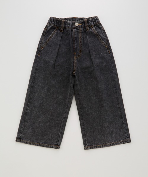 Ocean&Ground（オーシャン&グラウンド）の「Jr.ﾀｯｸﾊﾞｷﾞｰｽﾄﾚｰﾄﾃﾞﾆﾑﾊﾟﾝﾂ（デニムパンツ・キッズ・ダークインディゴブルー/ブラック・160/150）」の2枚目の写真