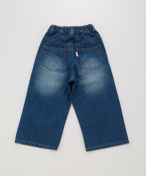 Ocean&Ground（オーシャン&グラウンド）の「Jr.ﾀｯｸﾊﾞｷﾞｰｽﾄﾚｰﾄﾃﾞﾆﾑﾊﾟﾝﾂ（デニムパンツ・キッズ・ダークインディゴブルー/ブラック・160/150）」の8枚目の写真