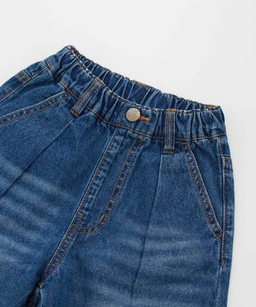 Ocean&Ground（オーシャン&グラウンド）の「Jr.ﾀｯｸﾊﾞｷﾞｰｽﾄﾚｰﾄﾃﾞﾆﾑﾊﾟﾝﾂ（デニムパンツ・キッズ・ダークインディゴブルー/ブラック・160/150）」の9枚目の写真
