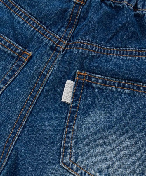 Ocean&Ground（オーシャン&グラウンド）の「Jr.ﾀｯｸﾊﾞｷﾞｰｽﾄﾚｰﾄﾃﾞﾆﾑﾊﾟﾝﾂ（デニムパンツ・キッズ・ダークインディゴブルー/ブラック・160/150）」の13枚目の写真