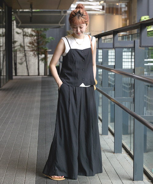 B.C STOCK（ベーセーストック）の「《追加2》《3点セット》手洗い可 / キャミソールスタイル（その他パンツ・レディース・ブルー/ブラック/ネイビー・FREE）」の4枚目の写真