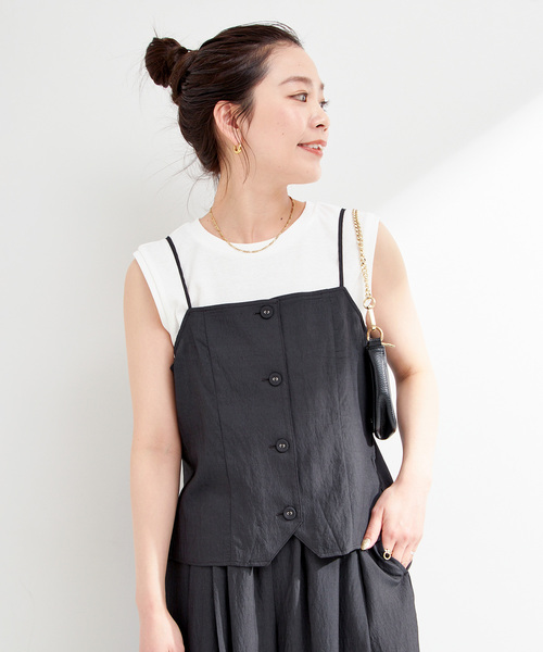 B.C STOCK（ベーセーストック）の「《追加2》《3点セット》手洗い可 / キャミソールスタイル（その他パンツ・レディース・ブルー/ブラック/ネイビー・FREE）」の13枚目の写真