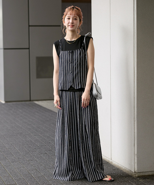 B.C STOCK（ベーセーストック）の「《追加2》《3点セット》手洗い可 / キャミソールスタイル（その他パンツ・レディース・ブルー/ブラック/ネイビー・FREE）」の19枚目の写真