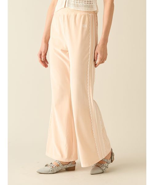 FURFUR（ファーファー）の「サイドレースベロアトラックパンツ（その他パンツ・レディース・レッド/ピンク/ブラック・F）」の6枚目の写真