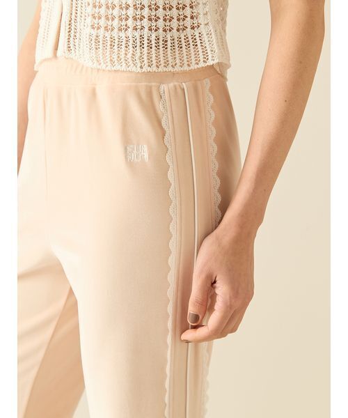 FURFUR（ファーファー）の「サイドレースベロアトラックパンツ（その他パンツ・レディース・レッド/ピンク/ブラック・F）」の10枚目の写真