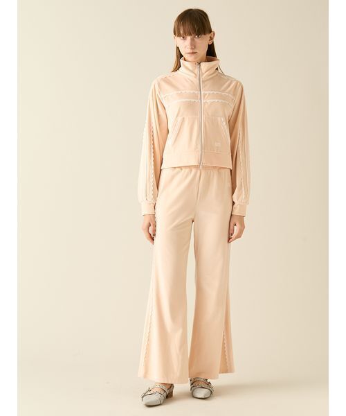 FURFUR（ファーファー）の「サイドレースベロアトラックパンツ（その他パンツ・レディース・レッド/ピンク/ブラック・F）」の12枚目の写真