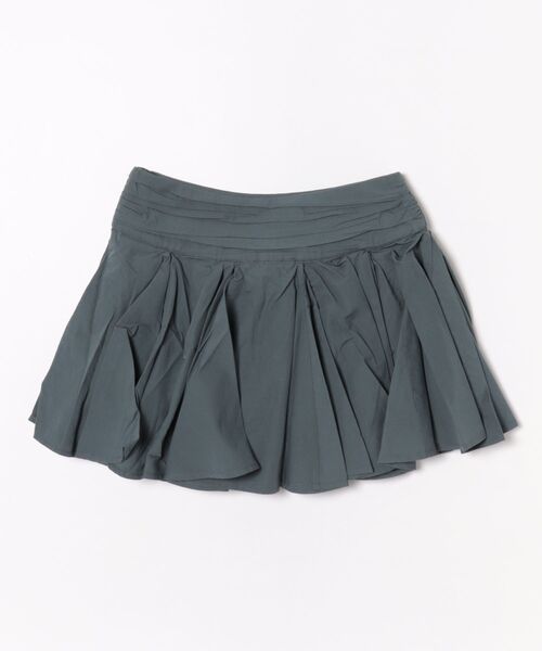 TULIP BLUE COTTON MINI SKIRT | TULIP ブルー コットン ミニ
