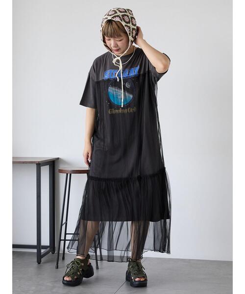 ehka sopo(エヘカソポ)の「リメイク風ワンピース(ワンピース・レディース・モカ/チャコールグレー/オフホワイト・F)」の21枚目の写真