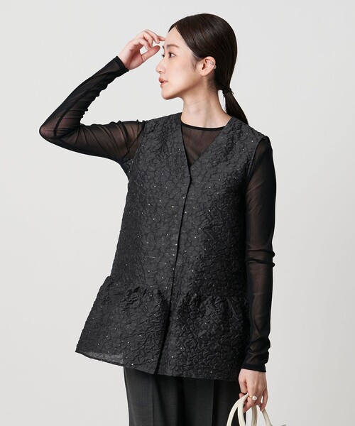 UNITED ARROWS ジャガードベスト UNITED ARROWS｜フラワージャガード ベスト | Rakuten Fashion
