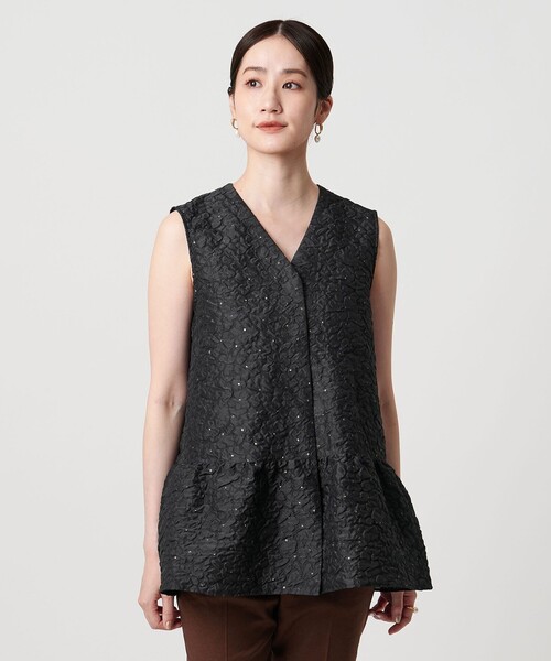 UNITED ARROWS(ユナイテッドアローズ)の「ジャガード ベスト(ベスト・レディース・ブラック/ネイビー・38/36)」の4枚目の写真