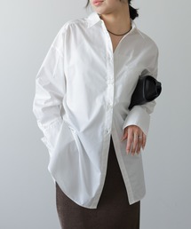 ロングシャツブラウス