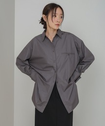 ロングシャツブラウス