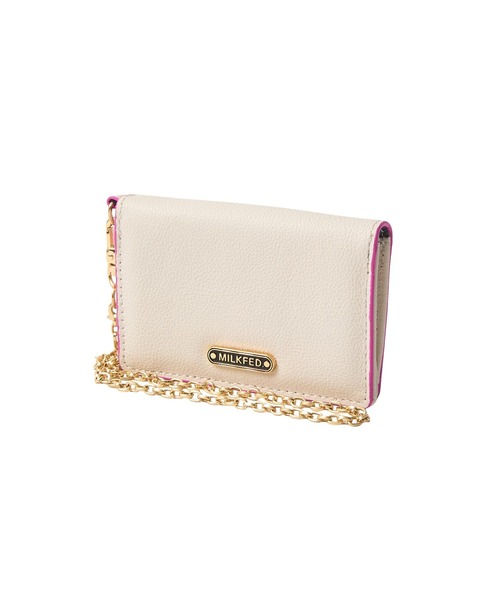 MILKFED.（ミルクフェド）の「LOGO MULTI PASS CASE（パスケース・レディース・ブラック/オフホワイト/ブラウン・ONE SIZE）」の2枚目の写真