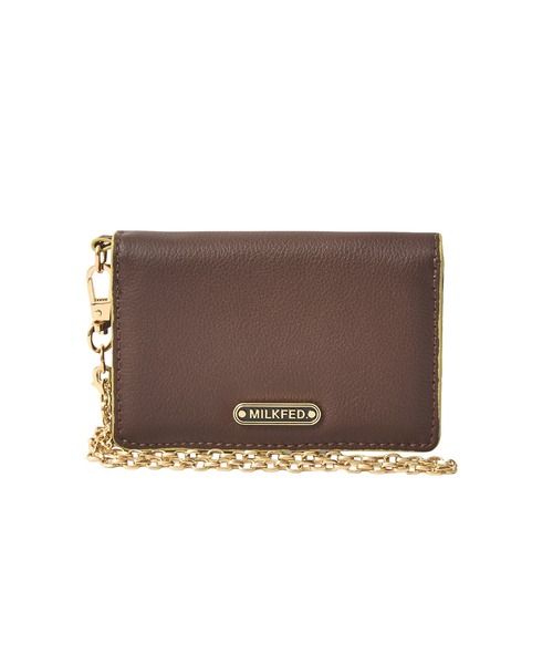 MILKFED.（ミルクフェド）の「LOGO MULTI PASS CASE（パスケース・レディース・ブラック/オフホワイト/ブラウン・ONE SIZE）」の7枚目の写真