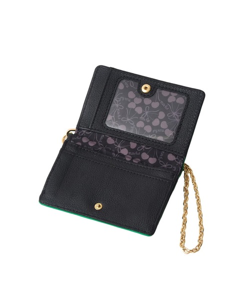 MILKFED.（ミルクフェド）の「LOGO MULTI PASS CASE（パスケース・レディース・ブラック/オフホワイト/ブラウン・ONE SIZE）」の4枚目の写真