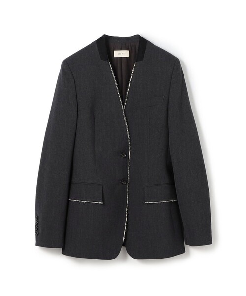 【美品】DES PRES ウールオックスフォードジャケット DES PRES（デプレ） ジャケット ノーカラージャケット ハードウール