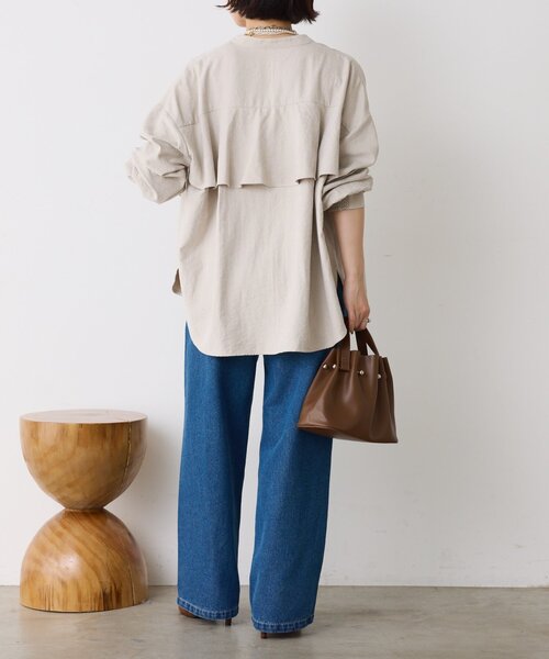 Jena espace merveilleux（ジェナ　エスパスメルヴェイユ）の「【5サイズ展開】【WEB限定】ストレートデニムパンツ（デニムパンツ・レディース・ネイビー/サックスブルー/ブラック・4/0/3/2/1）」の7枚目の写真