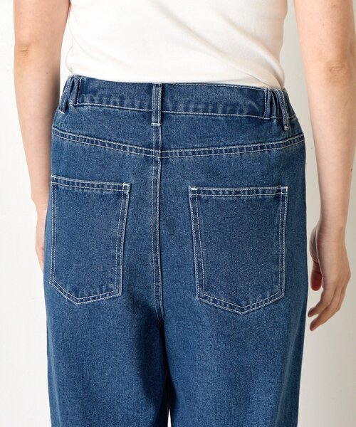 Jena espace merveilleux（ジェナ　エスパスメルヴェイユ）の「【5サイズ展開】【WEB限定】ストレートデニムパンツ（デニムパンツ・レディース・ネイビー/サックスブルー/ブラック・4/0/3/2/1）」の17枚目の写真