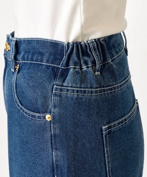 Jena espace merveilleux（ジェナ　エスパスメルヴェイユ）の「【5サイズ展開】【WEB限定】ストレートデニムパンツ（デニムパンツ・レディース・ネイビー/サックスブルー/ブラック・4/0/3/2/1）」の19枚目の写真