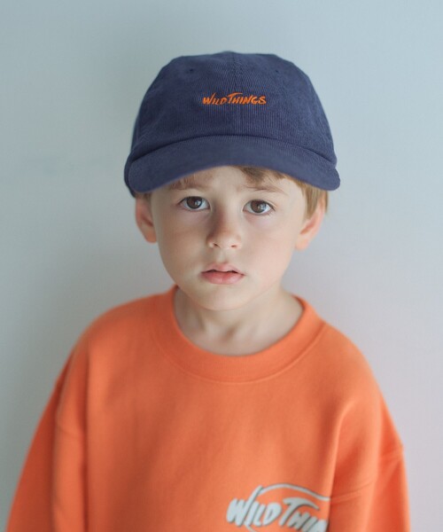 WILD THINGS(ワイルドシングス)の「【別注】<WILD THINGS>コーデュロイ キャップ / キッズ(キャップ・キッズ・グレー系/パープル/ネイビー・FREE)」の3枚目の写真