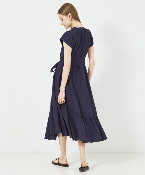 DESIGNWORKS(デザインワークス)の「アシンメトリーヘムワンピース(ワンピース・レディース・パープル・38)」の21枚目の写真