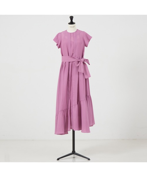 DESIGNWORKS(デザインワークス)の「アシンメトリーヘムワンピース(ワンピース・レディース・パープル・38)」の6枚目の写真