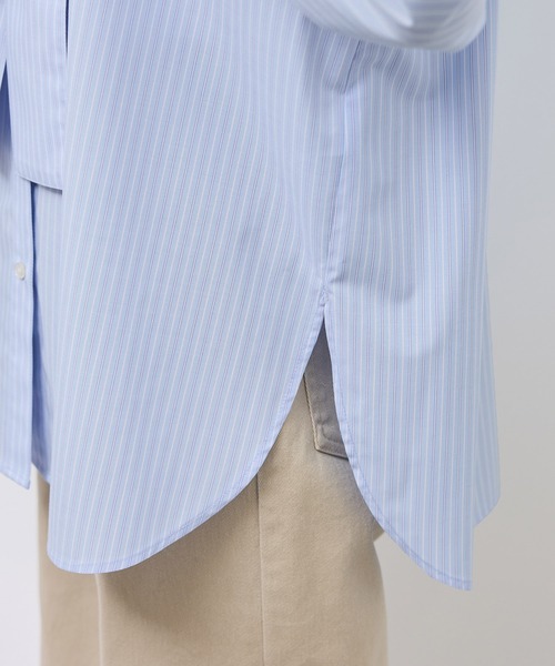 ROPE' PICNIC(ロペピクニック)の「【防シワ】ボウタイ付きレギュラーシャツ(シャツ/ブラウス・レディース・ブルー/オフホワイト/サックスブルー/ネイビー・FREE)」の15枚目の写真