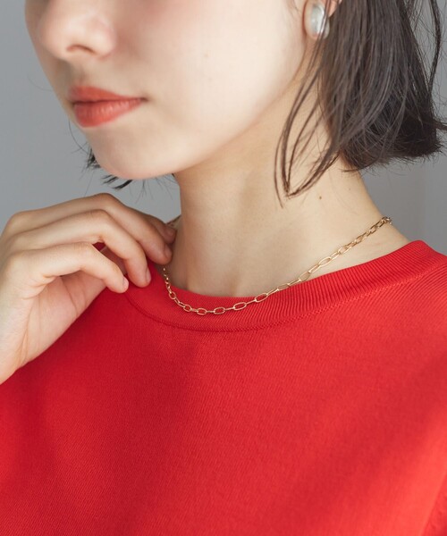 ROPE' PICNIC(ロペピクニック)の「【前後2WAY】マグネットハートボールドチェーンネックレス(ネックレス・レディース・ゴールド/シルバー・FREE)」の3枚目の写真