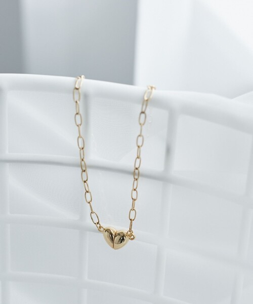 ROPE' PICNIC(ロペピクニック)の「【前後2WAY】マグネットハートボールドチェーンネックレス(ネックレス・レディース・ゴールド/シルバー・FREE)」の5枚目の写真