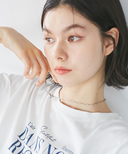 ROPE' PICNIC(ロペピクニック)の「【前後2WAY】マグネットハートボールドチェーンネックレス(ネックレス・レディース・ゴールド/シルバー・FREE)」の6枚目の写真