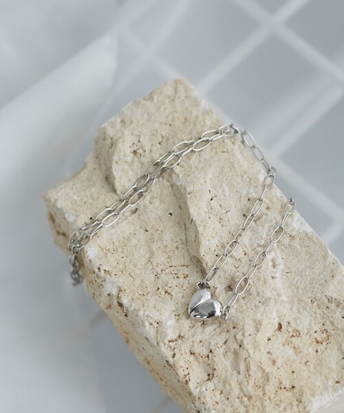 ROPE' PICNIC(ロペピクニック)の「【前後2WAY】マグネットハートボールドチェーンネックレス(ネックレス・レディース・ゴールド/シルバー・FREE)」の7枚目の写真