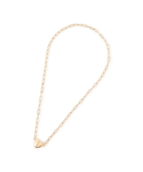ROPE' PICNIC(ロペピクニック)の「【前後2WAY】マグネットハートボールドチェーンネックレス(ネックレス・レディース・ゴールド/シルバー・FREE)」の8枚目の写真