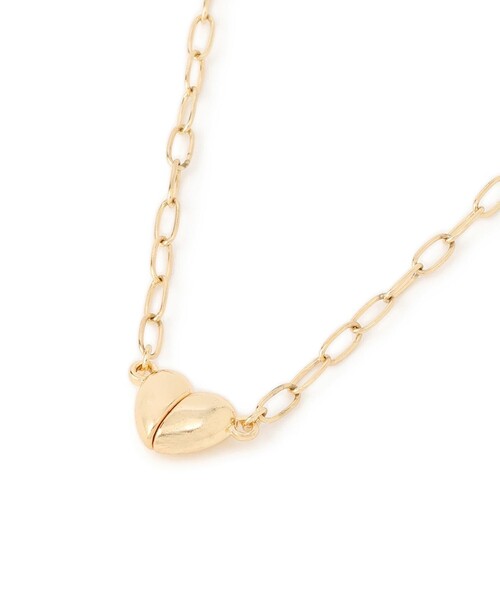 ROPE' PICNIC(ロペピクニック)の「【前後2WAY】マグネットハートボールドチェーンネックレス(ネックレス・レディース・ゴールド/シルバー・FREE)」の9枚目の写真