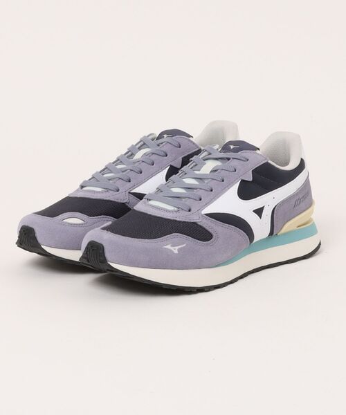 MIZUNO(ミズノ )の「mizuno ミズノ RB87 メンズスニーカー D1GA2352 24 ネイビー/ホワイト/パープル(スニーカー・メンズ・パープル・26.0cm/26.5cm/27.0cm/27.5cm/28.0cm/25.5cm)」の1枚目の写真