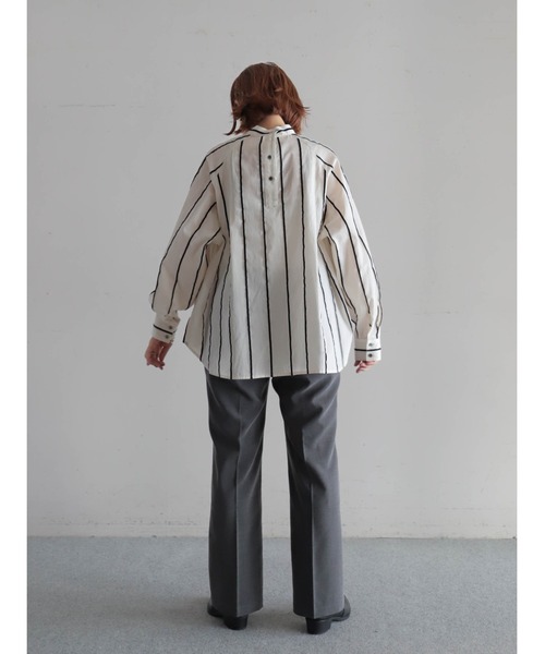 FIL DE FER（フィルデフェール）の「TOP調TR　スリムスラックス（スラックス・レディース・チャコールグレー/ブラウン・MEDIUM/SMALL）」の15枚目の写真