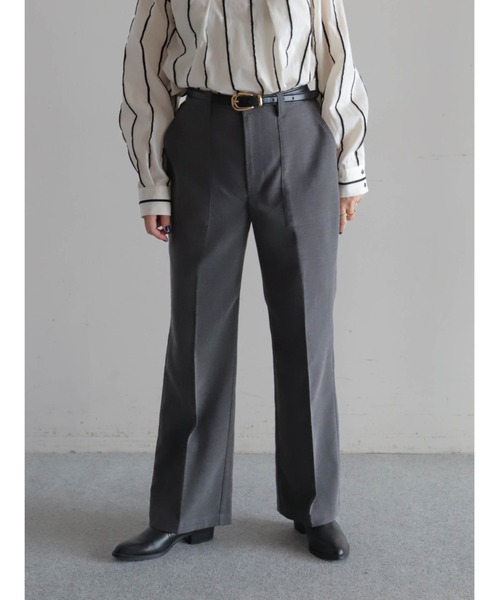 FIL DE FER（フィルデフェール）の「TOP調TR　スリムスラックス（スラックス・レディース・チャコールグレー/ブラウン・MEDIUM/SMALL）」の10枚目の写真