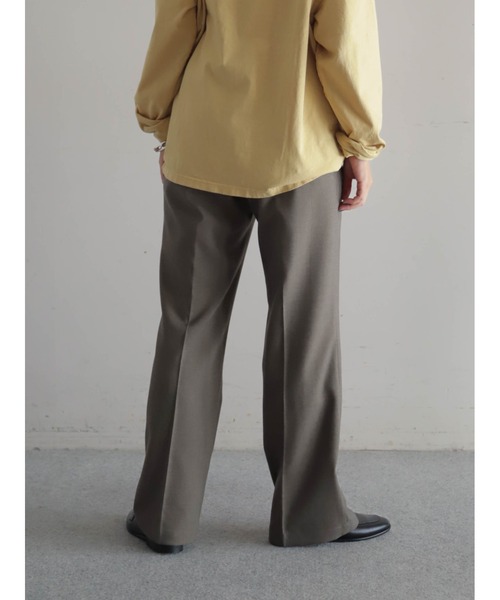 FIL DE FER（フィルデフェール）の「TOP調TR　スリムスラックス（スラックス・レディース・チャコールグレー/ブラウン・MEDIUM/SMALL）」の4枚目の写真