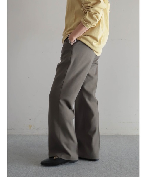 FIL DE FER（フィルデフェール）の「TOP調TR　スリムスラックス（スラックス・レディース・チャコールグレー/ブラウン・MEDIUM/SMALL）」の5枚目の写真