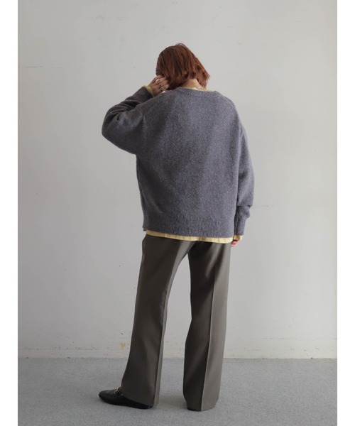 FIL DE FER（フィルデフェール）の「TOP調TR　スリムスラックス（スラックス・レディース・チャコールグレー/ブラウン・MEDIUM/SMALL）」の18枚目の写真